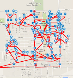flyer distribution gps tracking system